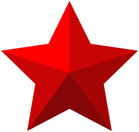 Red Star Png Transparent Image Download Size 600x571px