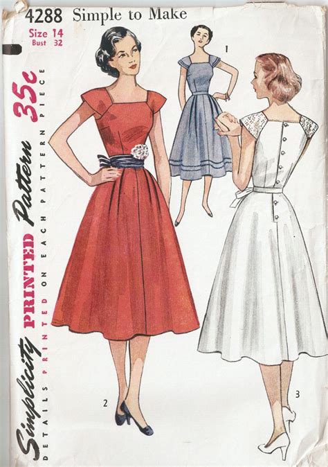 Simplicity 4288 Simple To Make Simplicity Patterns Dresses Simplicity