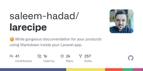 Github Saleem Hadad Larecipe Write Gorgeous Documentation For Your Products Using Markdown