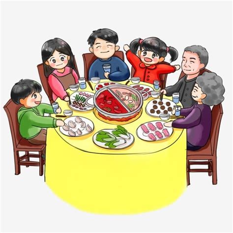 Reunirse Cena Comer Comer Comida Occidental Png Dibujos Animados