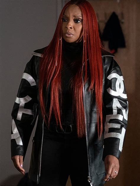 Mary J Blige Power Book Ii Ghost S02 Black Long Leather Jacket