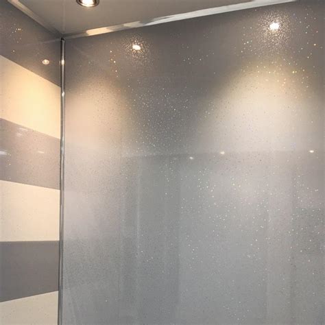 Storm Grey Sparkle 25cm X 270cm Wet Wall Panel Wet Walls And Ceilings