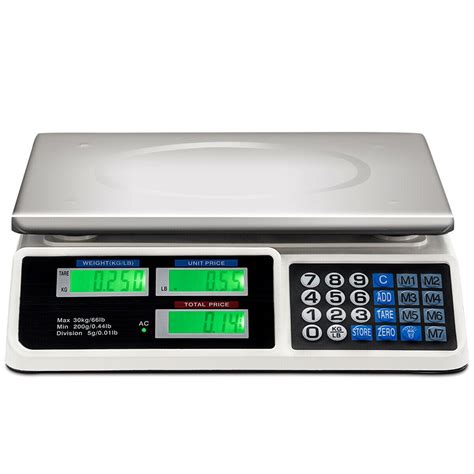 66lbs Digital Weight Scale Price Computing Retail Count Scale Food Meat