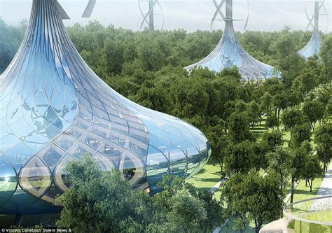 The Landscape Surrounding The Futuristic City Will Be Dotted With Wind