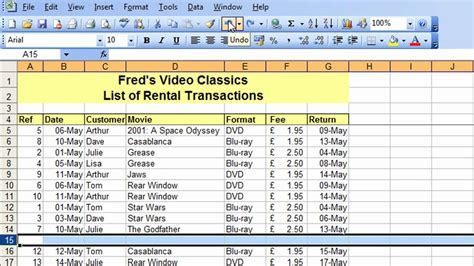 Microsoft Excel Tutorial For Beginners Database Pt Sorting Data YouTube