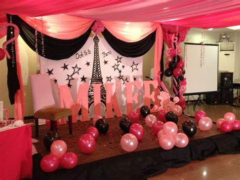 Pin By Balloons Network Party Design On Debut Decorations Paris Theme