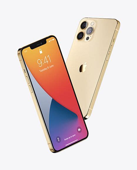 Two Iphones Side By Side On A White Background