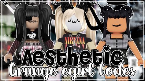 Aesthetic Roblox Grungee Girl Outfits Codes Links Youtube