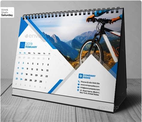 Ide 94 Contoh Desain Kalender Meja