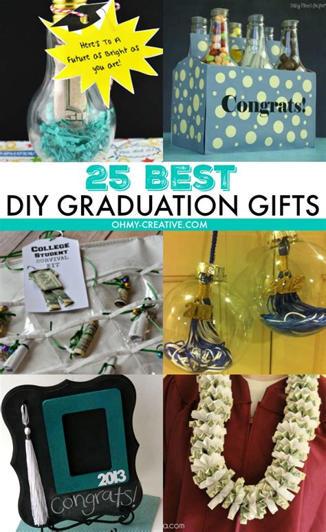 Send your high schoolers off to the real world with these meaningful senior graduation gifts that teachers can easily diy. 25 Best DIY Graduation Gifts - Oh My Creative