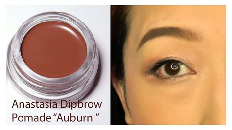 Anastasia Dipbrow Pomade Auburn Review Demo Youtube