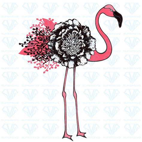 Cricut Vinyl Svg Files For Cricut Flamingo Gifts Cute Poster Tropical Birds Silhouette