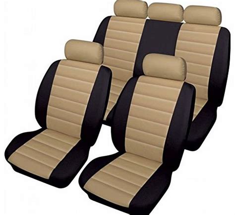 Car Styling Wlw Universal Fit Leather Look Car Seat Covers Grey Black