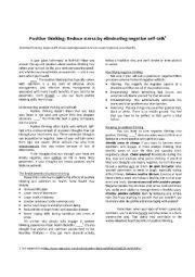 While louise hay was instrumental in my transformation, i also became an. 15 Best Images of Positive Thinking Worksheets Printable ...