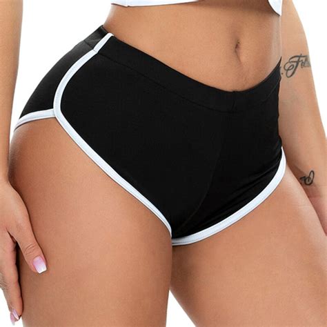 Damen Zusammenkneifen Yoga Shorts Sommer Running Fitness Sport Hot Pants Workout Fitness Ebay