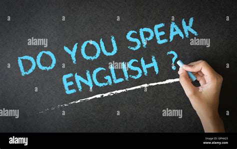 Do You Speak English Stock Photo Alamy