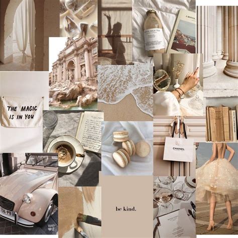 Beige Photo Wall Collage Kit Digital Download Set Of 45 Etsy