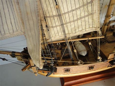 Uss Sloop Of War Hannah 1775 Unique And Highly Detailed Wooden