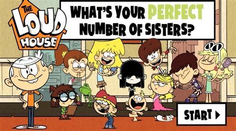 The Loud House Whats Your Perfect Number Of Sisters Game Play The
