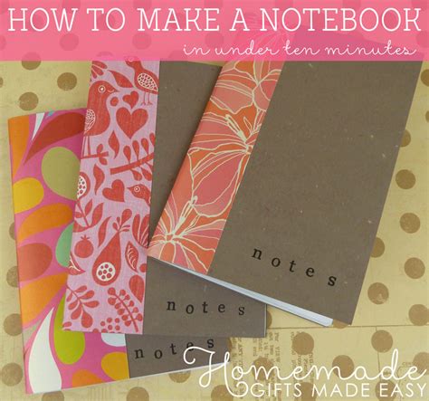 Cool and creative homemade and handmade birthday card ideas for mom, dad, boyfriend, friends or grandparents. How To Make a Notebook