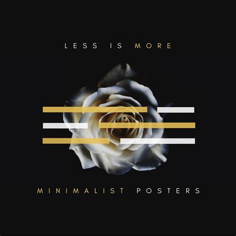 how to create a minimalist poster