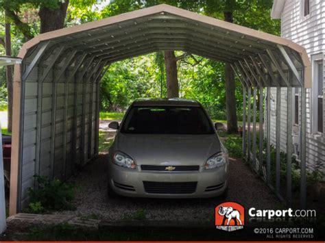 Fdw carport car port party tent car tent 10x20 canopy tent metal carport kits outdoor garden gazebo, not good for strong wind condition. Single Wide Metal Carport 12' x 21' x 6' | Shop Metal ...