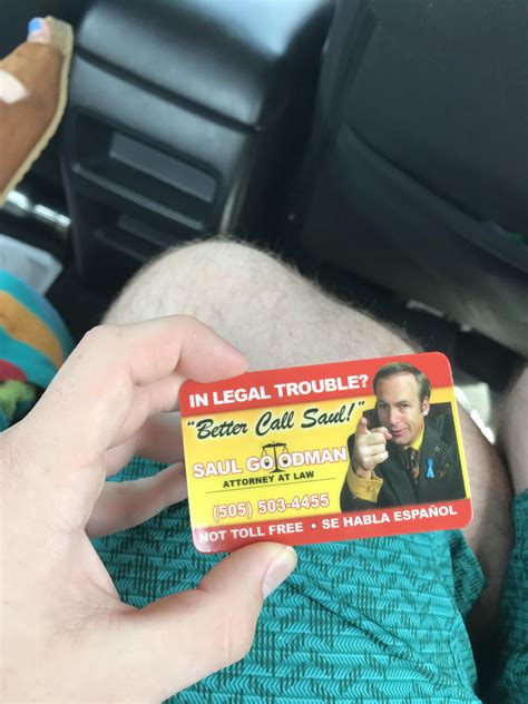Found Better Call Saul Business Cards Today In Gulf Shores Bettercallsaul