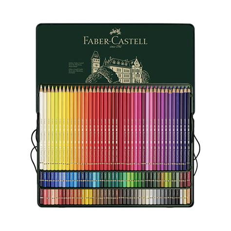 Best Artist Coloured Pencils 120pc Tin Polychromos Pencils Faber