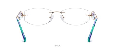 borregls wire titanium rimless glasses women ultralight luxury eyeglasses frame diamond trimming