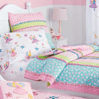 This adorable kid's collection features a sleepy pink unicorn surrounded by flowers and rainbows set on a pastel blue ground. 10 Pretty Bedding Sets for Your Little Girl ... | Little ...
