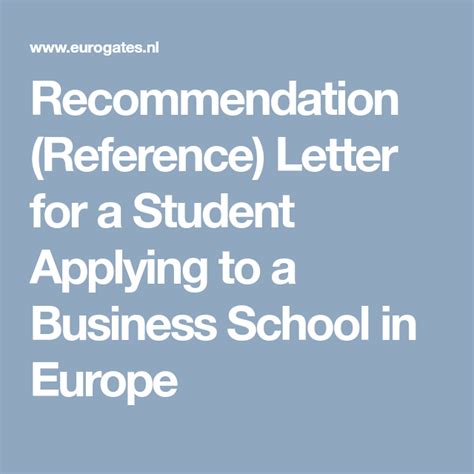 Powerfully advocate for the job seeker. Recommendation (Reference) Letter for a Student Applying ...