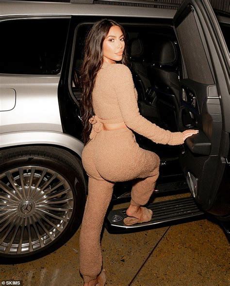 Kim Kardashian Puts On A Sizzling Display In Her Figure Hugging Skims Lounge Wear Aesthetic