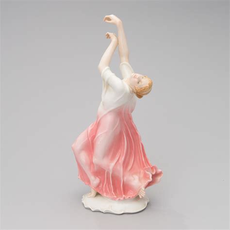 A Porcelain Figurine Dancer Porzellanfabrik Karl Ens Volkstedt