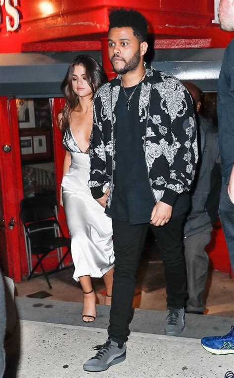 #selena gomez #abel tesfaye #the weeknd #selena gomez and the weeknd. Selena Gomez Sizzles in Satin and Lace for Date Night With ...