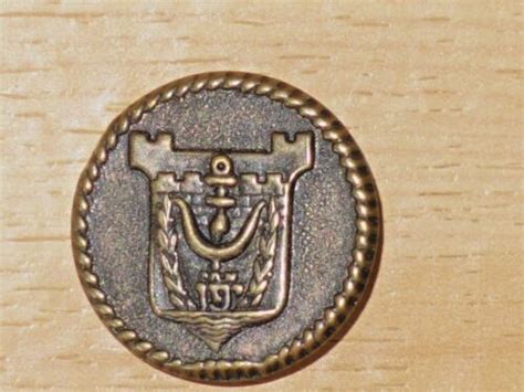 Vtg 1960 Brass Badge Pin Israel Zahal Idf Navy Destroyer Warship Jaffa