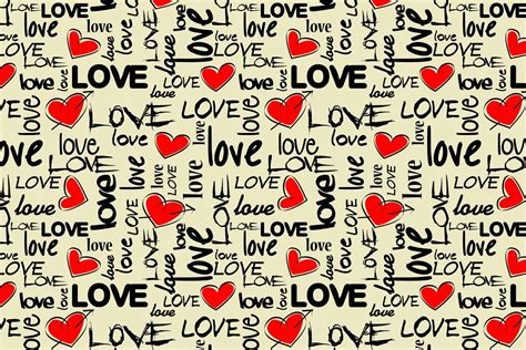 Wallpaper Colorful Love Heart Pattern Texture Art Shape Line