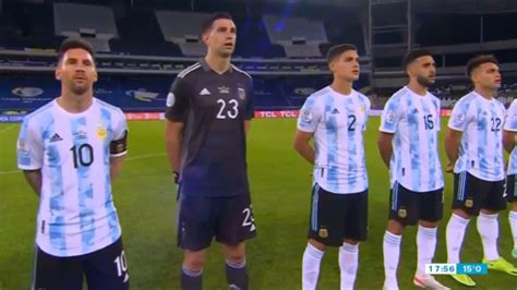 Copa América Así Fue El Momento Del Himno Nacional Argentino