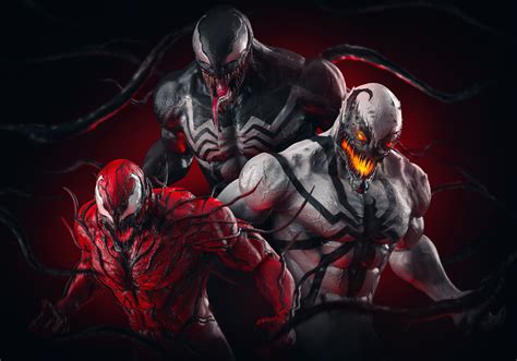 Artstation Venom X Carnage X Antivenom Abrar Khan Venom Comics