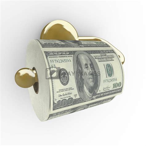 Royalty Free Image Toilet Paper Roll Of Money Hundred Dollar Bills