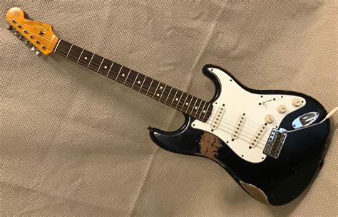Fender Custom Shop L Series 1964 Heavy Relic Stratocaster 2014 Black Guitar