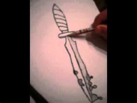 Scream knife repainted(with or without realistic blood paint). How To Draw a Knife With Blood Dripping From Blade - YouTube