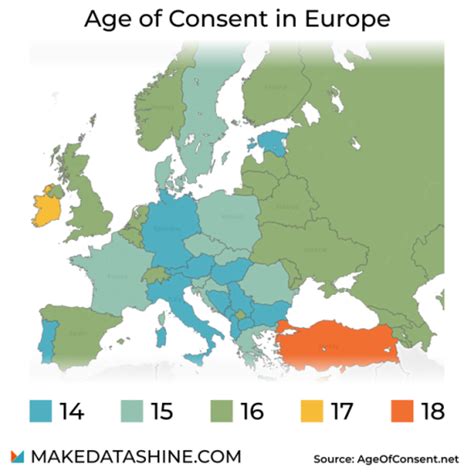 Age Of Consent In Europe Europe Map World Map