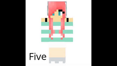 Top 5 Girl Minecraft Skins Youtube