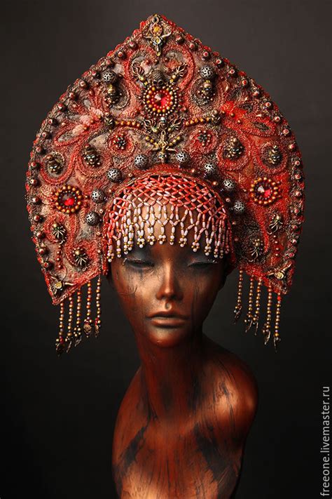 Excusively Hand Made Old Russia Style Headdress Kokoshnik