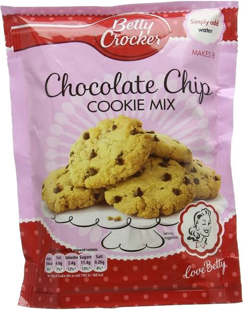 Betty Crocker Chocolate Chip Cookie Mix Pouch 200g Uk Grocery