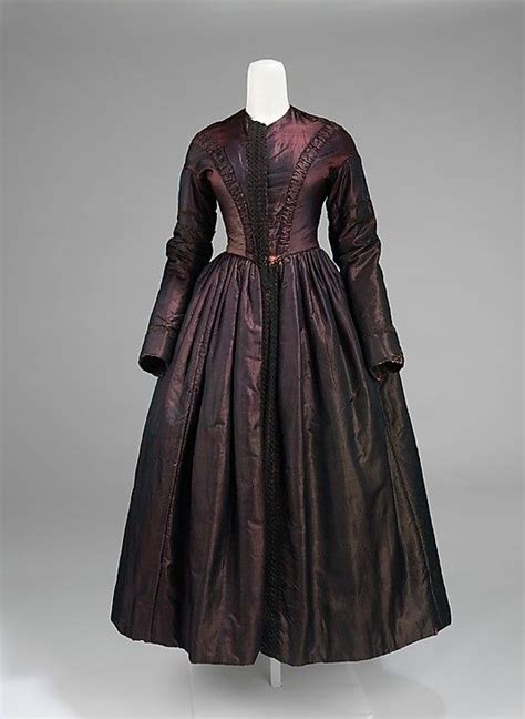 Evening Ensemble Dress 1845 American Made Of Silk Fashion