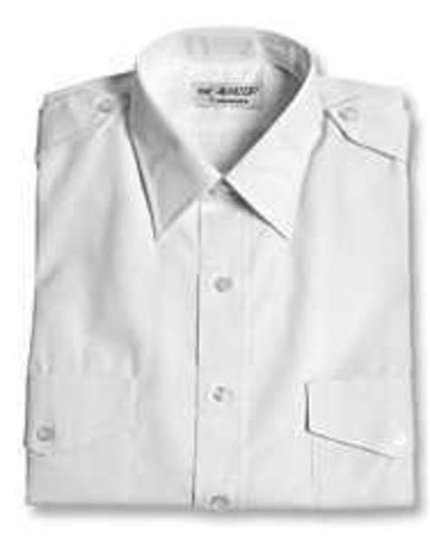 Van Heusen Mens Aviator Style Shirt White Short Sleeved Pilot