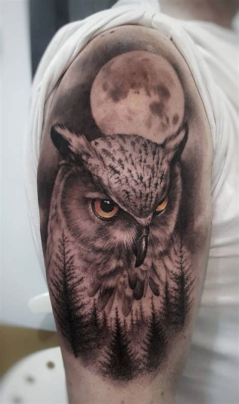 Great Owl Tattoo © Tattoo Artist P O L Mad Gipsy 💕🐥💕🐥💕🐥
