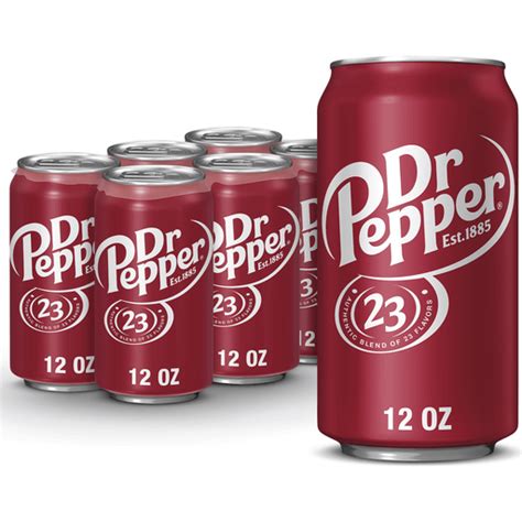 Dr Pepper Soda 12 Fl Oz Cans 6 Pack Caseys Foods
