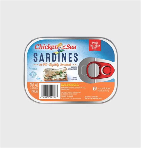 Smoked Sardines In Oil Lightly Smoked Chicken Of The Sea